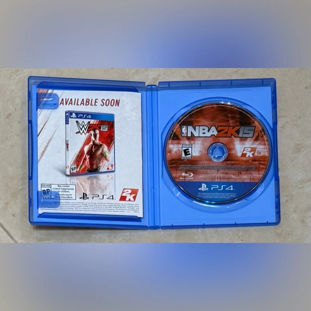 Sony NBA 2K15 PS4 Game - Blue and Red Cover Rated: E booklet included 2014